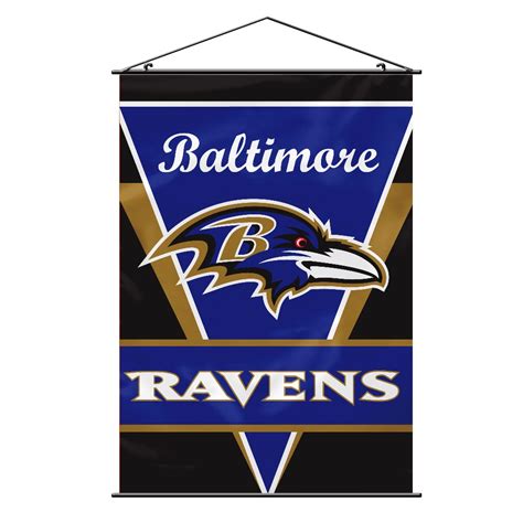 Baltimore Ravens Wall Banner NFL Team Logo Purple & Gold