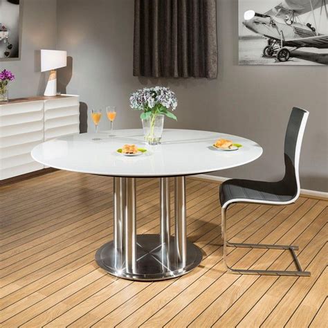 Quatropi Round Dining Table Grey 150cm Corian Top Commercial Standard - Quatropi | Large oak ...