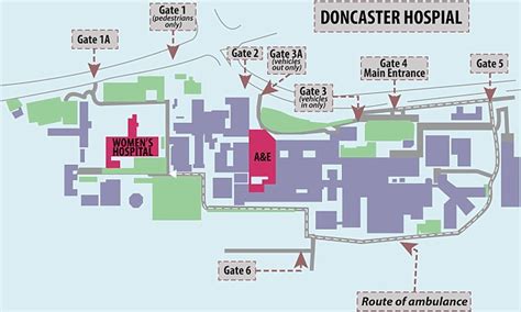 Doncaster Royal Infirmary Map - Terminal Map