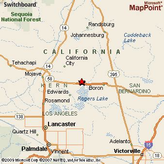 North Edwards, California Area Map & More