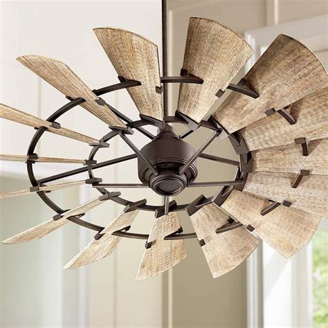 60" Quorum Windmill Oiled Bronze Ceiling Fan - #9P302 | Lamps Plus | Relooking de ventilateur de ...