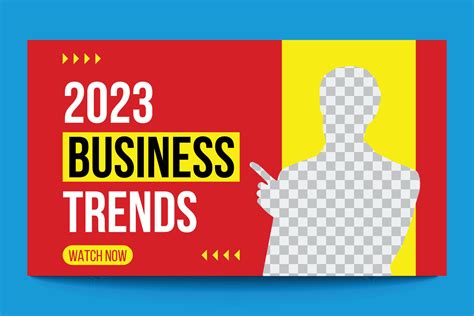 2023 business trends creative vector web banner and video thumbnail template 23899716 Vector Art ...