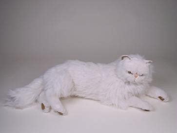 "Amadeus" White Persian Luxury Plush Stuffed Cat – Big Furry Friends