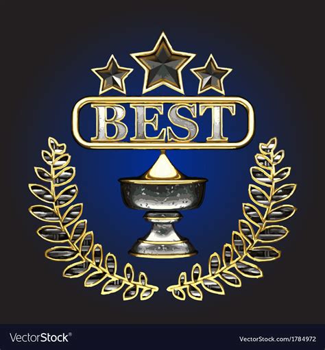 Silver award Royalty Free Vector Image - VectorStock