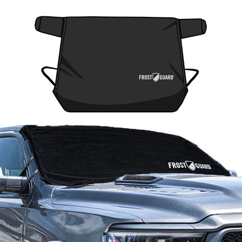 FrostGuard Glove Car Windshield Cover for Ice and Snow - XL Size, Fits SUVs and Trucks, Black ...