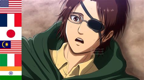 ""Hange Death"" in 6 Countries Attack On Titan Season 4 Part 3 Cour 1 ...