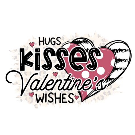 Hugs Kisses Valentines Wishes Free PNG & Clipart Valentines Day