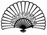 Exciting Japanese Fan Coloring Sheet  Page sketch template