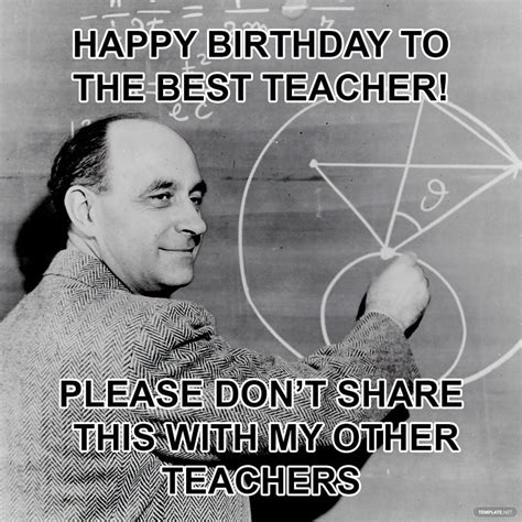 Happy Birthday Teacher Meme in JPG, Illustrator, GIF, PSD, PNG - Download | Template.net