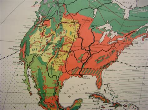 SCHOOL WALL MAP Beautiful Old World Map Vegetations 202x124 Vintage Map~1959 $96.58 - PicClick
