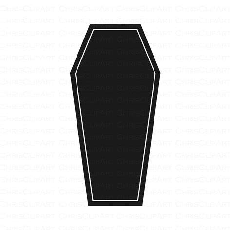 Silhouette Vector Image Of Coffin Free Svg - vrogue.co