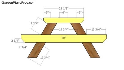 8 foot Picnic Table - Free DIY Plans | Free Garden Plans - How to build ...