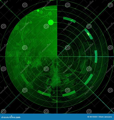 Green Radar Screen Stock Photo - Image: 4613520