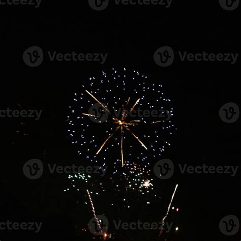 A view of a Fireworks Display 12974988 Stock Photo at Vecteezy