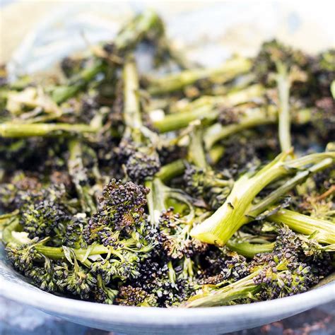 Roasted purple sprouting broccoli - Cook Veggielicious