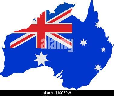 map of australian continent Stock Photo: 52234714 - Alamy