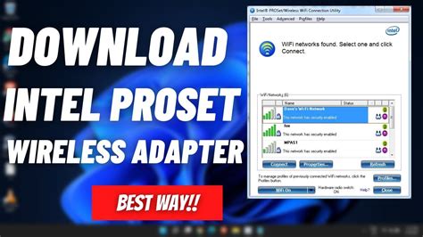 Download Intel PROSet Wireless Software and Wi Fi Drivers | Intel ...