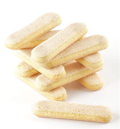 Ladyfinger Biscuits for Tiramisu Stock Image - Image of closeup, line ...