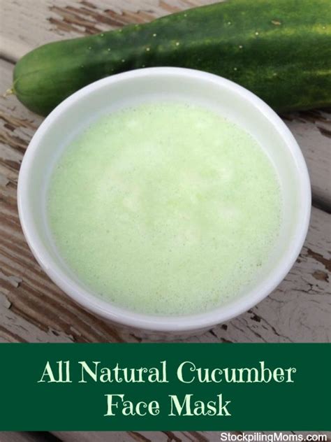 Natural Cucumber Face Mask