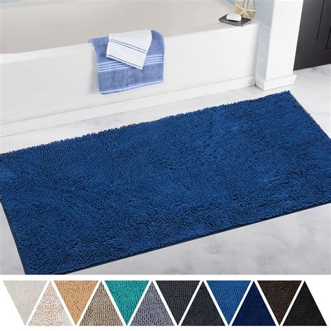 DEARTOWN Bath Mat Runner for Bathroom Rugs,Long Floor Mats, Perfect for Tub, Shower & Doormat(27 ...