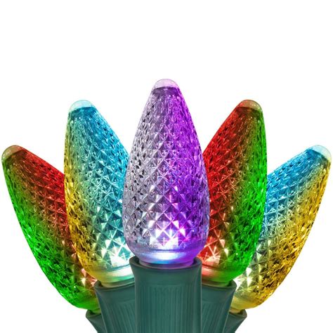 Wintergreen Lighting C9 Multicolor Color Change Commercial LED Christmas Lights - Walmart.com ...