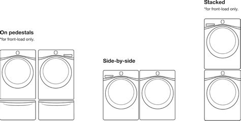 Washer And Dryer Sizes Chart