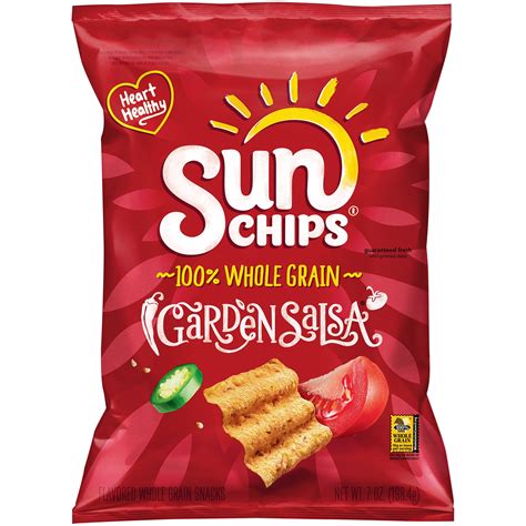 SunChips Garden Salsa Flavored Whole Grain Snacks, 7 oz Bag - Walmart.com - Walmart.com