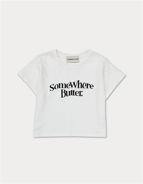 wave crop top - ivory - SOMEWHERE BUTTER.