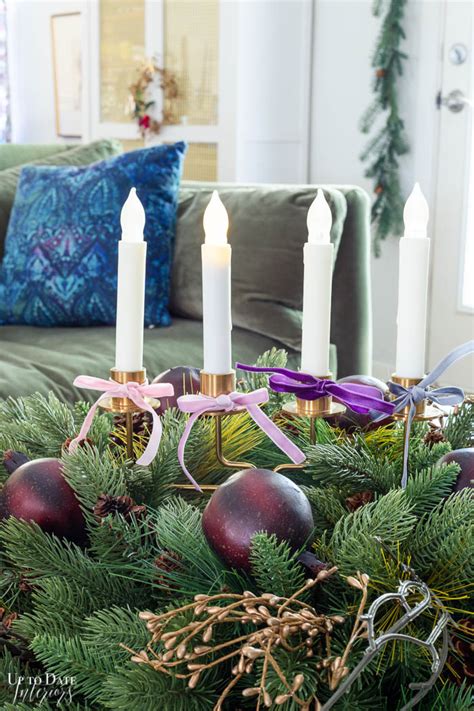 How to Make a Beautiful DIY Advent Wreath Centerpiece Using What You Have