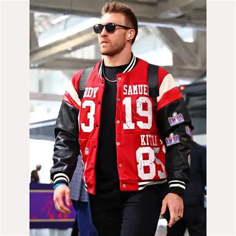 49ers Red Kyle Juszczyk Wife Jacket | Kyle Juszczyk Wife Jacket