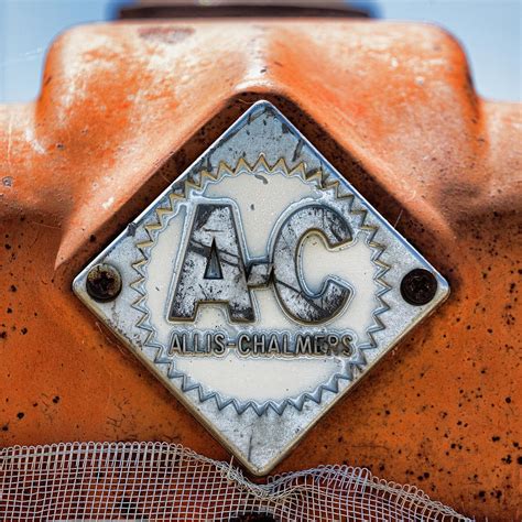 Allis-Chalmers Vintage Logo Photograph by Stephen Stookey - Fine Art America