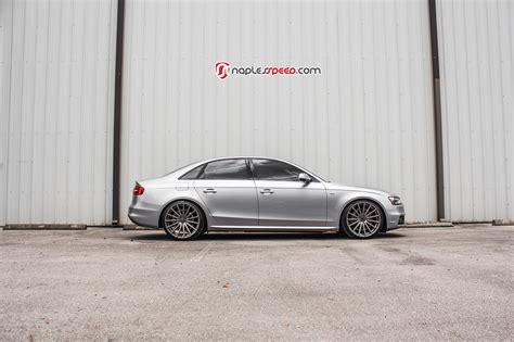 Silver Audi A4 on Color Matched Custom Wheels — CARiD.com Gallery