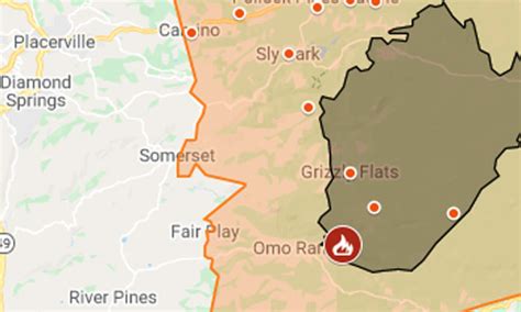 Map: Caldor Fire perimeter and evacuation orders