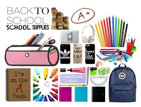 Back To School Supplies | School supplies, Back to school supplies ...