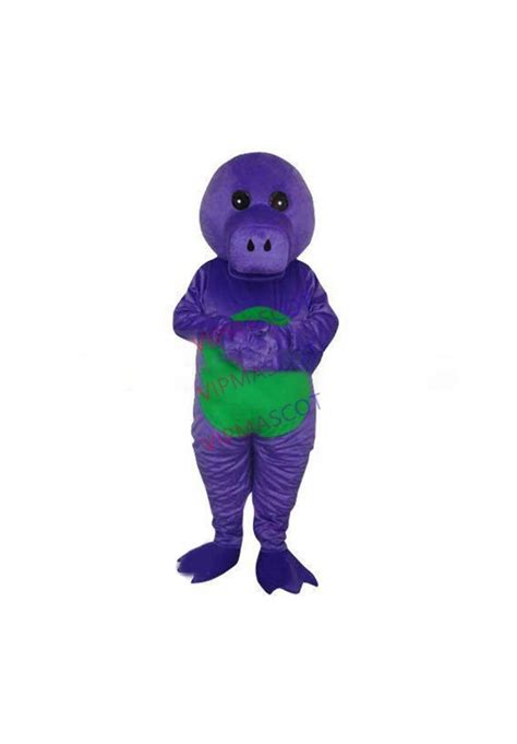 Hot sale Cute Character Adult lovely Purple Dragon Mascot Costume fancy dress Halloween party ...