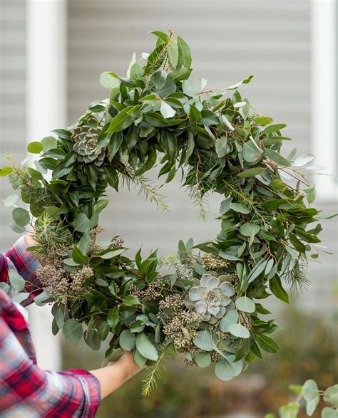 DIY Eucalyptus + Pine Christmas Wreath - The Sweetest Occasion