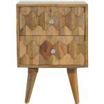 Mango Hill Pineapple Carving Bedside Table | Vegan Haven