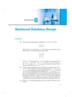 Relational Database Design - Database System Concepts / relational ...