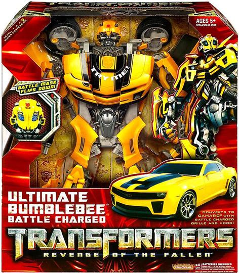 Transformers Revenge of the Fallen ULTIMATE Bumblebee Action Figure Battle Charged Hasbro Toys ...