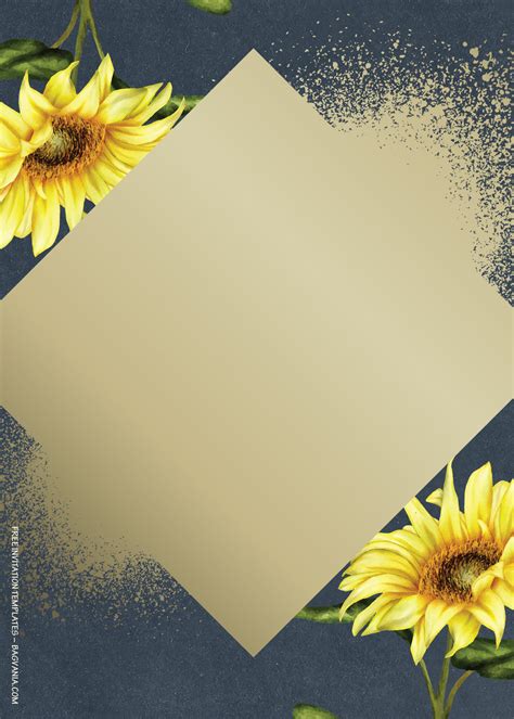 Descobrir 70+ imagem sunflower invitation background - thpthoangvanthu.edu.vn