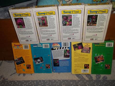 Lot of 11 Rare BARNEY & and Friends VHS Tapes Educational Time