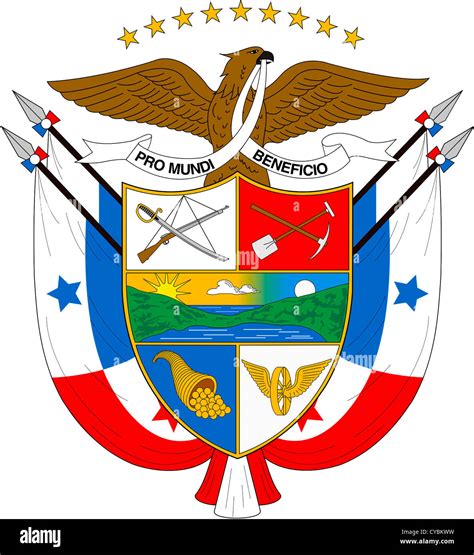 Coat of arms of the Republic of Panama Stock Photo Alamy