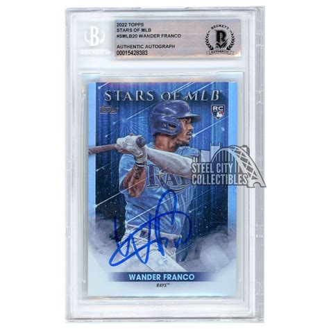 Wander Franco 2022 Topps Stars of MLB Autograph Rookie Card #SMLB-20 BAS | Steel City Collectibles