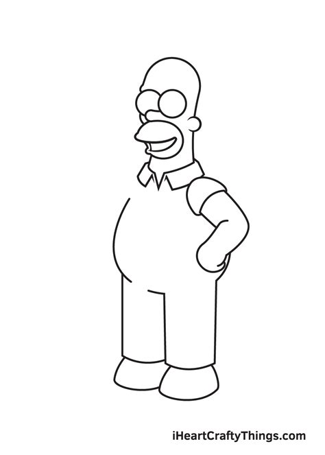 Homer Simpson Drawing - How To Draw Homer Simpson Step By Step