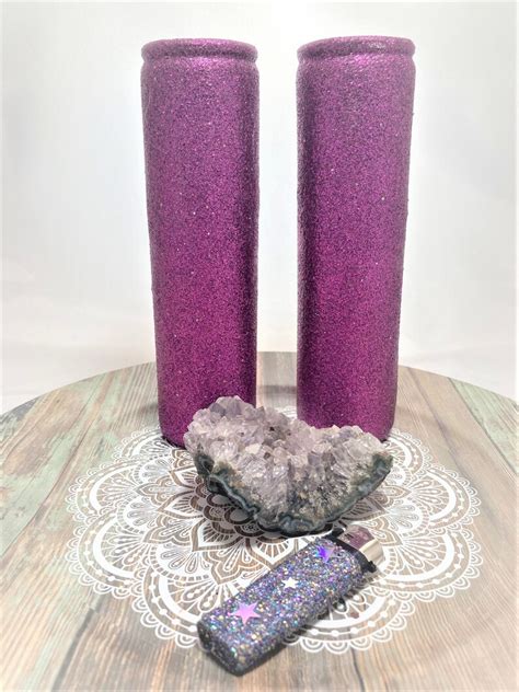 Pink Glitter Pillar Candles Unscented Tall Candles Custom - Etsy