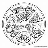 5 Food Groups Coloring Page Pages sketch template