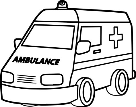 Kids Ambulance Coloring Pages - Sducartelca