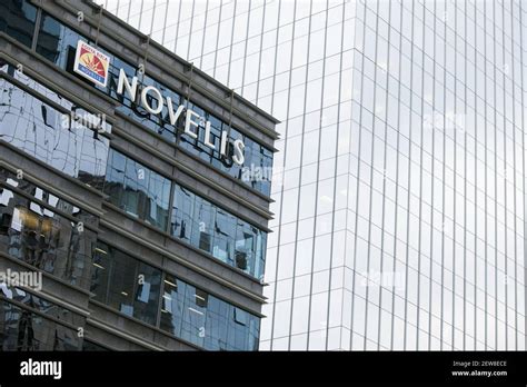 A logo sign outside of the headquarters of Novelis Inc., in Atlanta ...