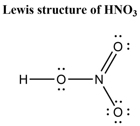 [Solved] What is the Lewis Structure of Nitric Acid HNO O H O N O | Course Hero