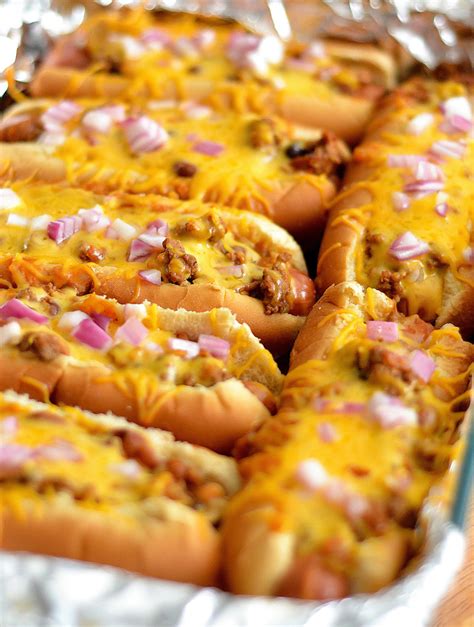 Oven Baked Chili Cheese Dogs